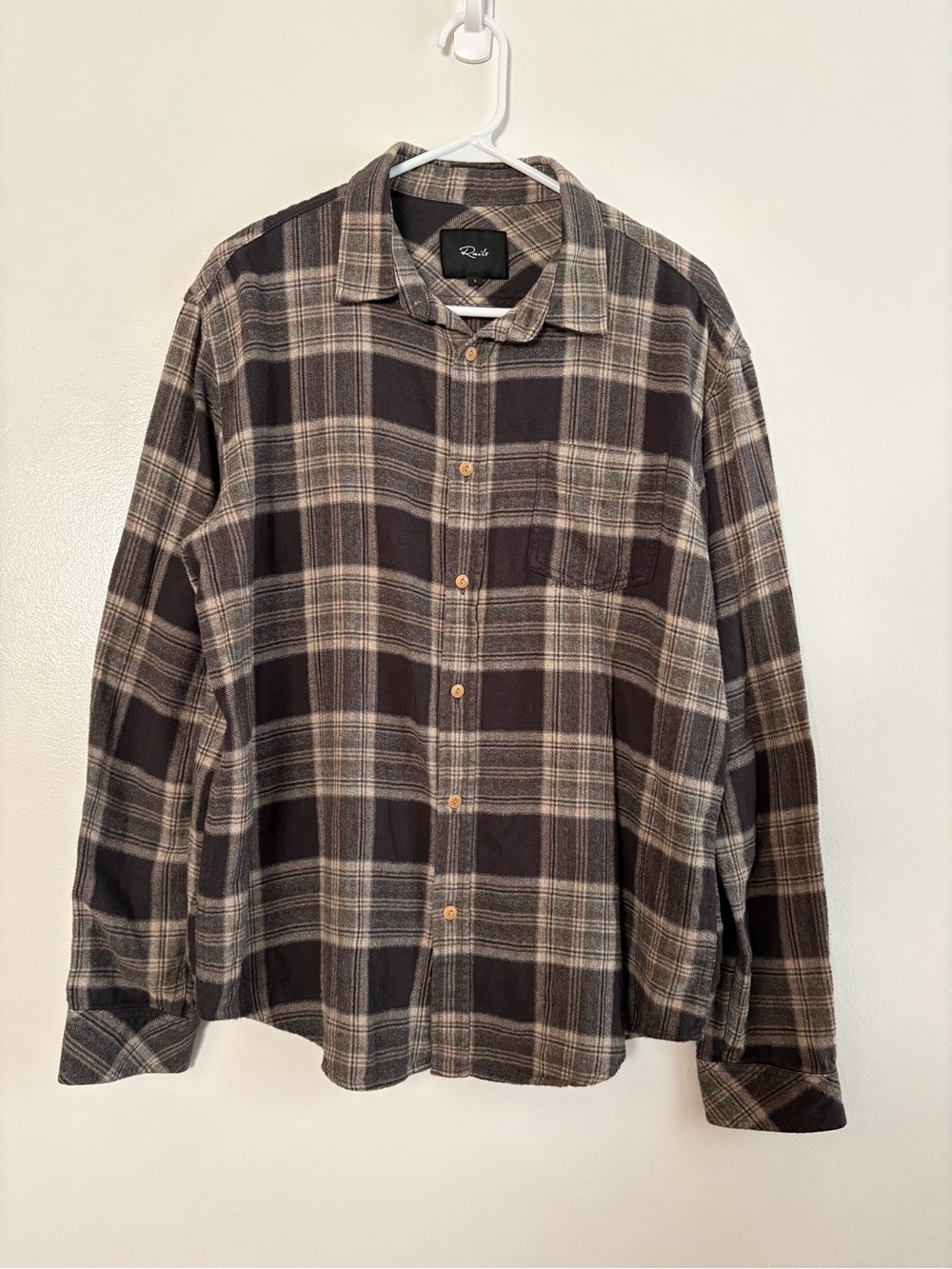 Rails Men’s Brushed Lennox Ancient Autumn Flannel Button Down Flannel Shirt L